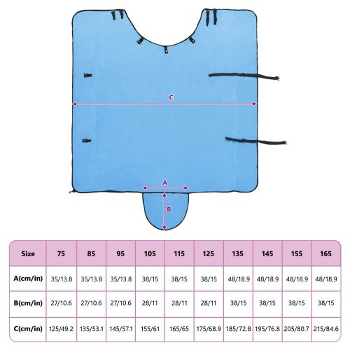 Конско одеяло Пълно аквамариново Полиестер