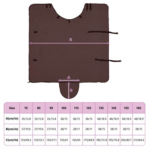 Конско одеяло Пълно тъмно кафяво Полиестер