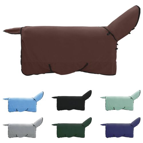 Конско одеяло Пълно тъмно кафяво Полиестер