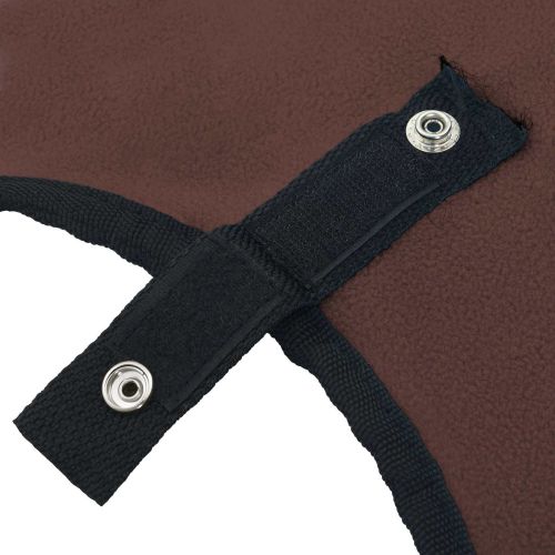 Конско одеяло Пълно тъмно кафяво 145 cm Полиестер