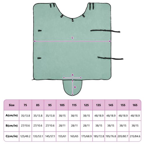 Конско одеяло Специално зелено Полиестер