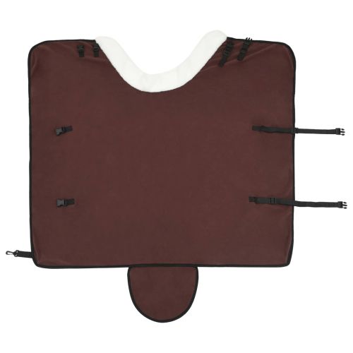 Конско одеяло Пълно тъмно кафяво 105 cm Полар флийс