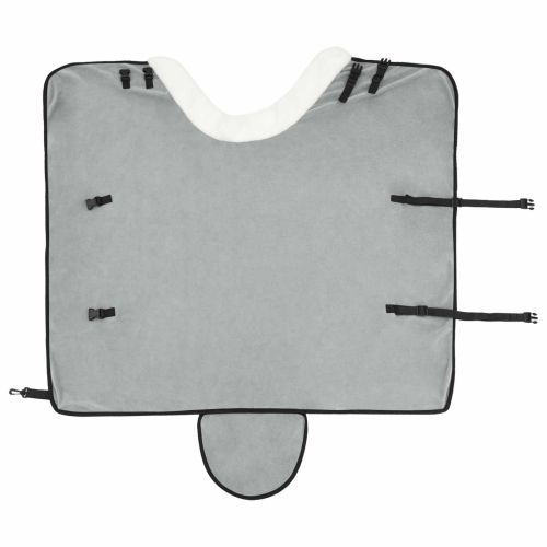 Конско одеяло Пълно светло сиво 75 cm Полар флийс