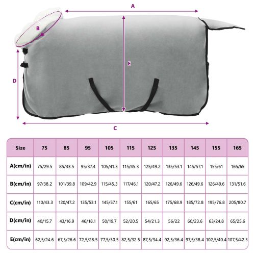 Конско одеяло Пълно тъмно зелено 115 cm Полар флийс