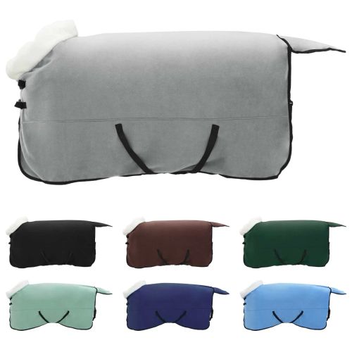 Конско одеяло Пълно тъмно зелено 125 cm Полар флийс