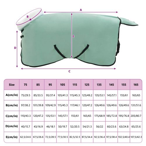 Конско одеяло Пълно тъмно зелено 115 cm Полар флийс