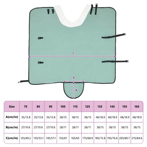 Конско одеяло Пълно тъмно зелено 115 cm Полар флийс