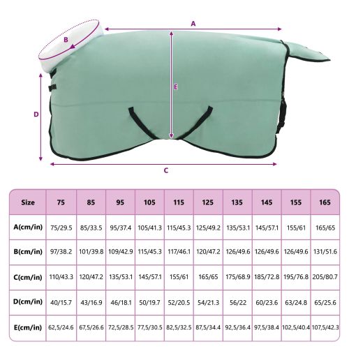 Конско одеяло Пълно тъмно зелено 165 cm Полар флийс