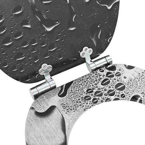 Мека затваряща се тоалетна седалка Сив 44 x 38 см ПДЧ