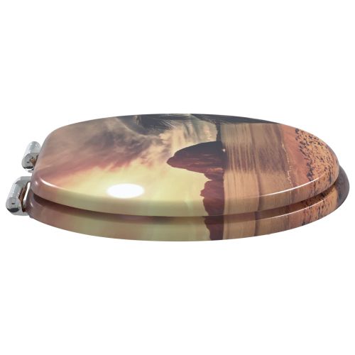 Мека затваряща се тоалетна седалка Оранжево 44 x 38 см ПДЧ