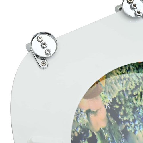 Мека затваряща се тоалетна седалка Дълбокосиньо море 44 x 38 см