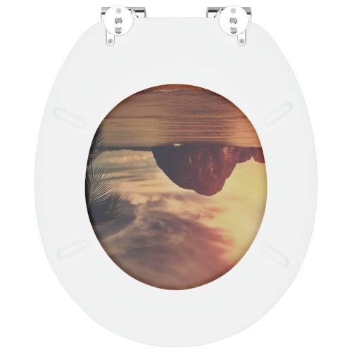 Мека затваряща се тоалетна седалка Оранжево 44 x 38 см ПДЧ