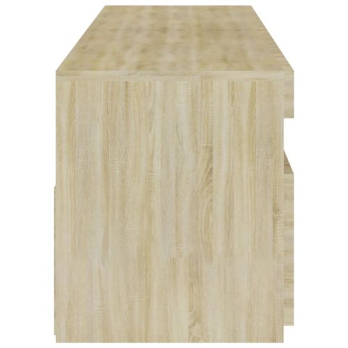 ТВ шкафове, 2 бр, с LED осветление, дъб сонома, 75x35x40 см