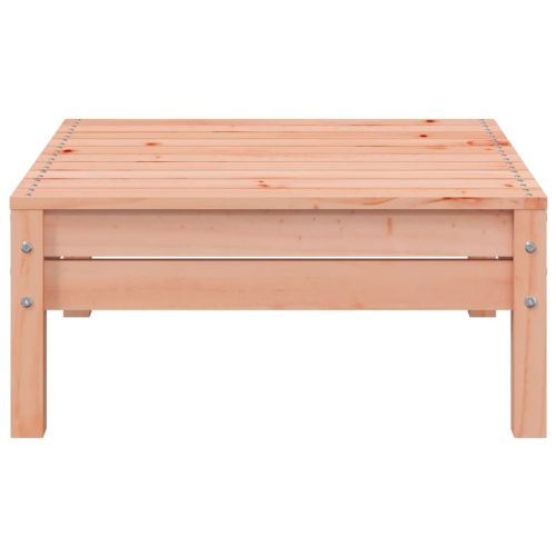 Градински диван с табуретка, 3-местен, дугласко дърво масив