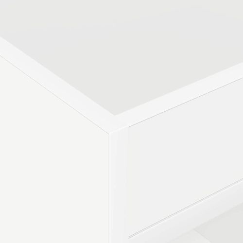 Крайна масичка 2 pcs Бяло 40 x 40 x 56 см Инженерно дърво