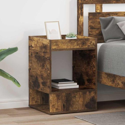 Крайна масичка 2 pcs Димян дъб 40 x 40 x 56 см Инженерно дърво