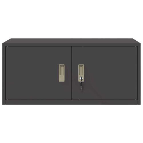 Шкаф за съхранение Черен 90 x 40 x 40 см Стомана