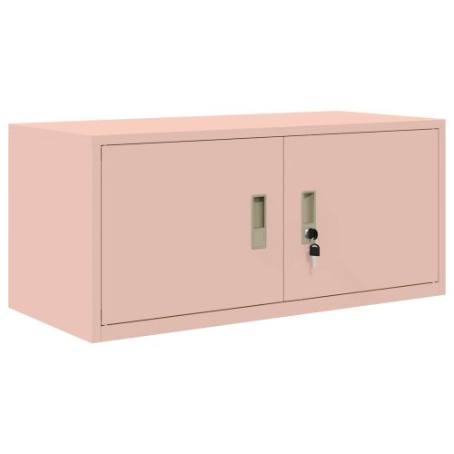Шкаф за съхранение Розово 90 x 40 x 40 см Стомана