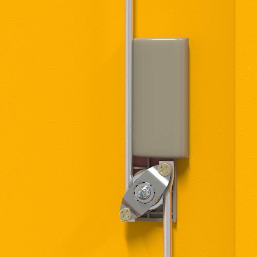 Шкаф за съхранение Горчично жълто 90 x 40 x 40 см Стомана