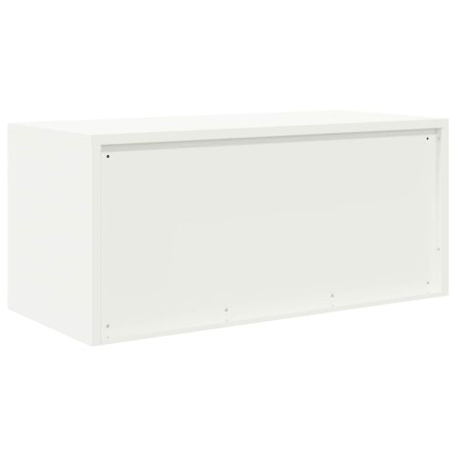Шкаф за съхранение Бял 90 x 40 x 40 см Стомана