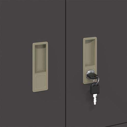 Шкаф за съхранение Черен 80 x 40 x 40 cm Стомана