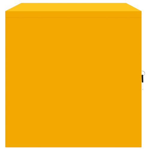 Шкаф за съхранение Горчично жълто 80 x 40 x 40 cm Стомана
