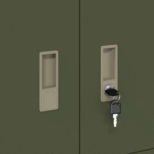 Шкаф за съхранение Маслинено зелено 80 x 40 x 40 cm Стомана