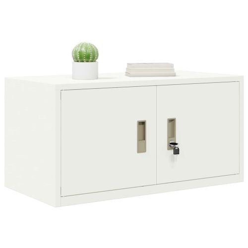 Шкаф за съхранение Бял 80 x 40 x 40 cm Стомана