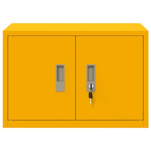 Шкаф за съхранение Горчично жълто 60 x 40 x 40 см Стомана