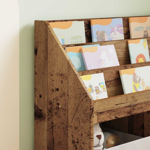 Детска рафт за книги Старо дърво 72,5 x 29,5 x 69 см