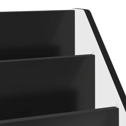 Детска рафт за книги Черно 60 x 29,5 x 69 см Инженерно дърво