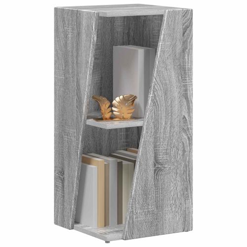 Странична рафт Сив Сонома 33 x 32 x 70,5 см Инженерно дърво