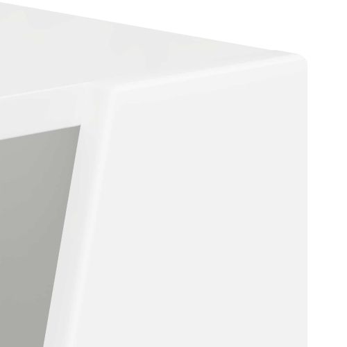 Странична рафт Бяло 33 x 32 x 100,5 см Инженерно дърво