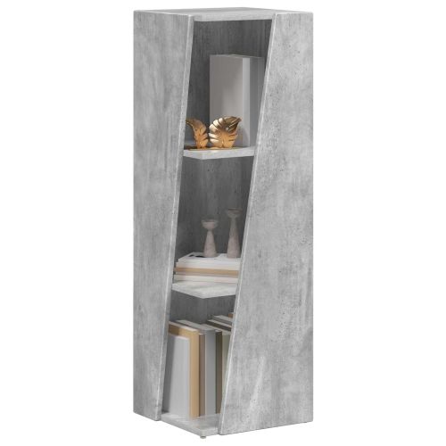 Странична рафт Циментено сиво 33 x 32 x 100,5 см