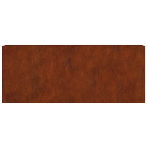 Градинска повдигната леха 200x40x80 см кортенова стомана