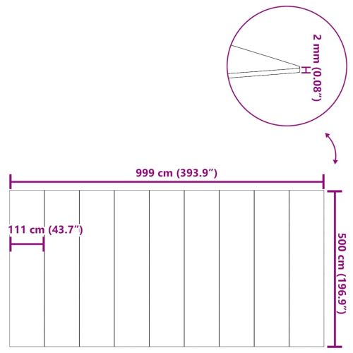 Подложка за басейни светлосива 420x220см полиестерен геотекстил
