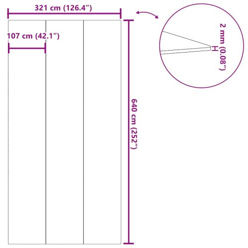 Подложка за басейни светлосива 640x321см полиестерен геотекстил
