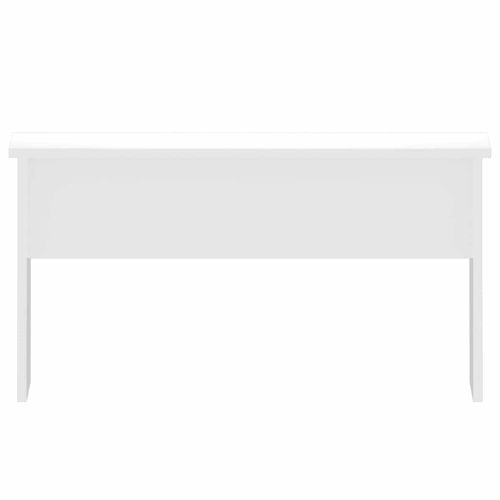 Кафе маса, бял гланц, 80x50,5x41,5 см, инженерно дърво