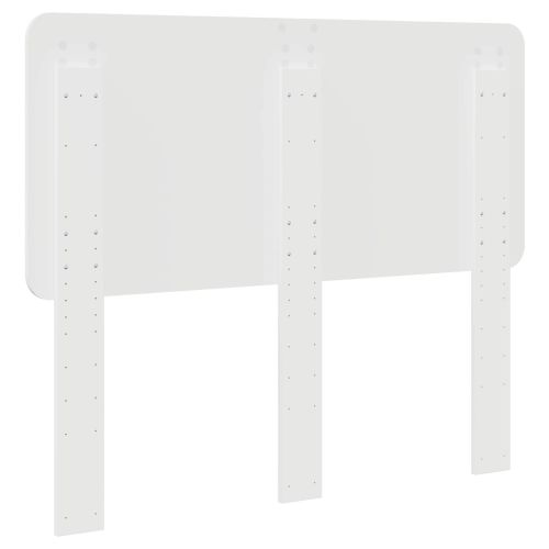 Облегалка за глава с таблото Гланц бяло 135 cm Инженерно дърво