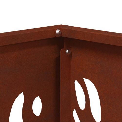 Огнище Кафяво 40 x 40 x 40 cm Стомана