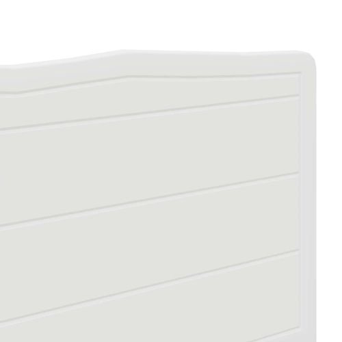 Облегалка за глава Гланц бяло 160 cm Инженерно дърво