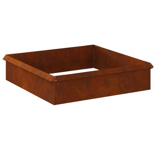 Огради за охлюви 8 pcs Ръждясало Патинираща стомана