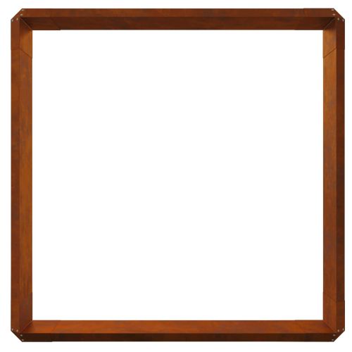 Огради за охлюви 8 pcs Ръждясало Патинираща стомана