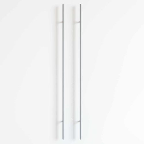 Дръжка за шкаф 12 pcs Сребрист 900 мм Неръждаема стомана