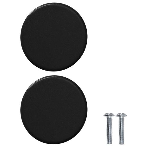Шкафска дръжка 2 pcs Черно 18 x 23 мм Желязо