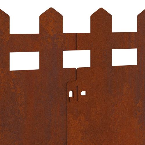 Ограничители за тревни площи 10 pcs Ръждясало