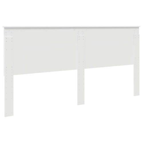 Облегалка за глава с таблото Бяло 200 cm Инженерно дърво