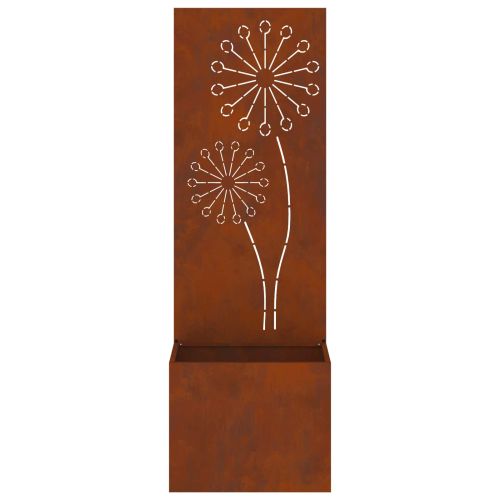 Екран за градинска неприкосновеност Ръждясало 50 x 140 cm