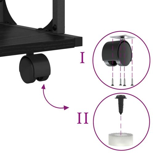 Стойка за принтер Черния дъб 41 x 28 x 33.5 см Инженерно дърво