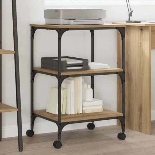 Стойка за принтер Дъб 50 x 41 x 75 см Инженерно дърво